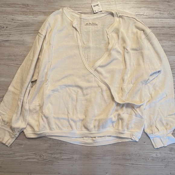 Free People Anyway Tee in Gardenia NWT - Picture 5 of 8